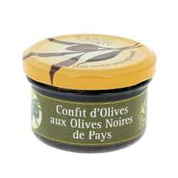 Confit d’olives aux olives noires de pays
