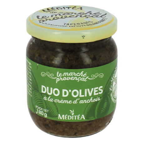 Duo d'olives à la crème d'anchois
