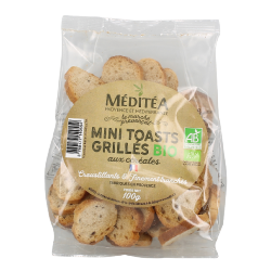Mini toasts grillés bio