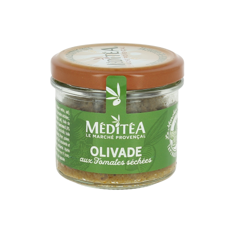 Spécialité à base d'olives vertes et de tomates séchées